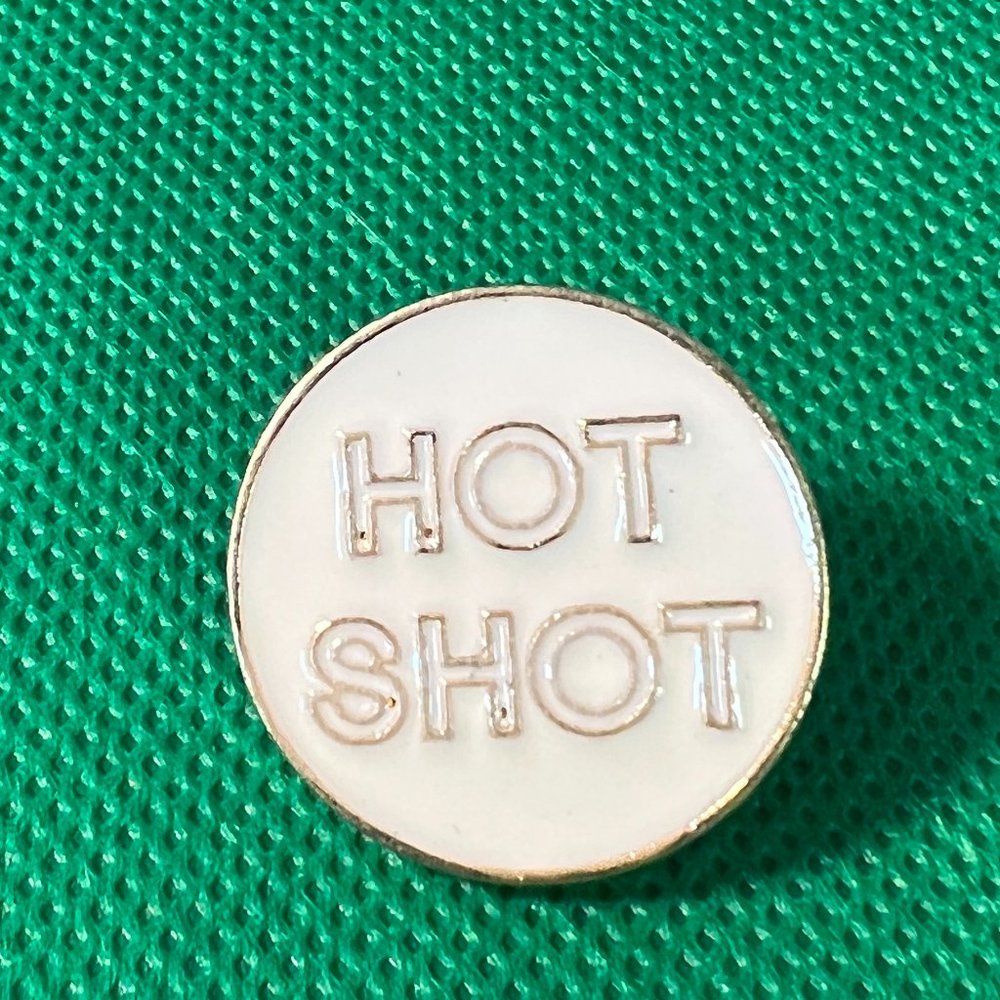 "Hot Shot" Enamel Pin, Brooch, Tie Tack, Backpack Pin